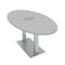 Skutchi Designs 33.5 in W, 69.5 in L, 29 in H, Engineered Wood Top, Grey HAR-OVL-34x70-DOU-ELEC-XD01 - alternate 1